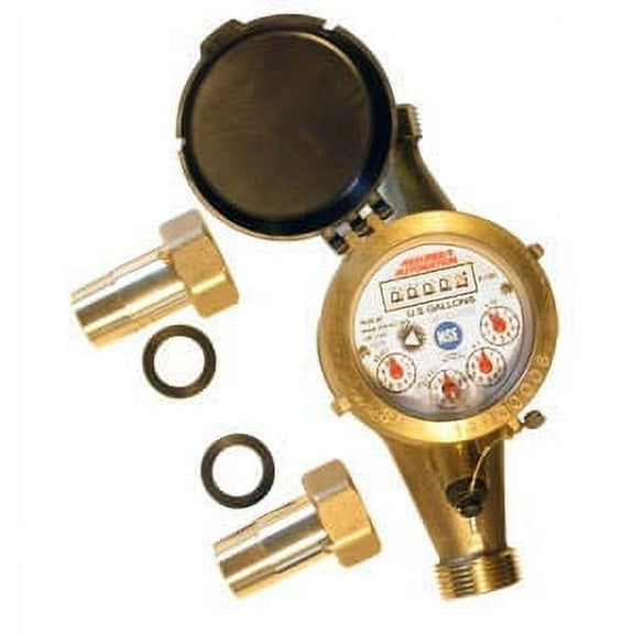 Assured Automation Lead Free Brass Water Meter in Gallons