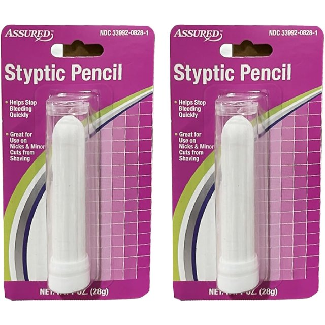 Assured Styptic Pencil 1Oz Stop Bleeding Fast, Gentle on Skin. Must
