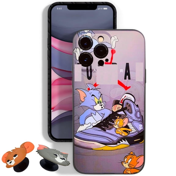 Assureify Case for Apple iPhone &ndash; Colorful & Aesthetic Fun case with Anime - Cartoons Designs-T&J