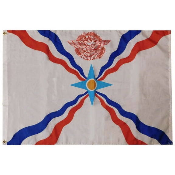 Assyria Assyrian 100D Woven Poly Nylon 2x3 2'x3' Flag Banner Grommets (RUF)