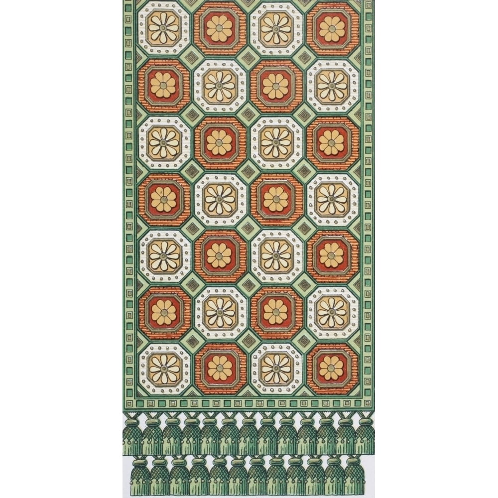 Assyrian Rug Assyrian rug with trimmings. From Enciclopedia Ilustrada Segui ...