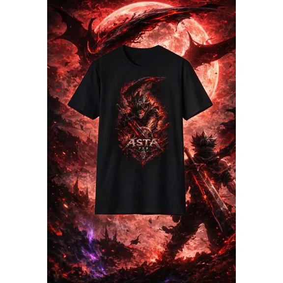 Asta Demon Clover Shirt, Anime Magic Knight Tee, Demon T-Shirt#4