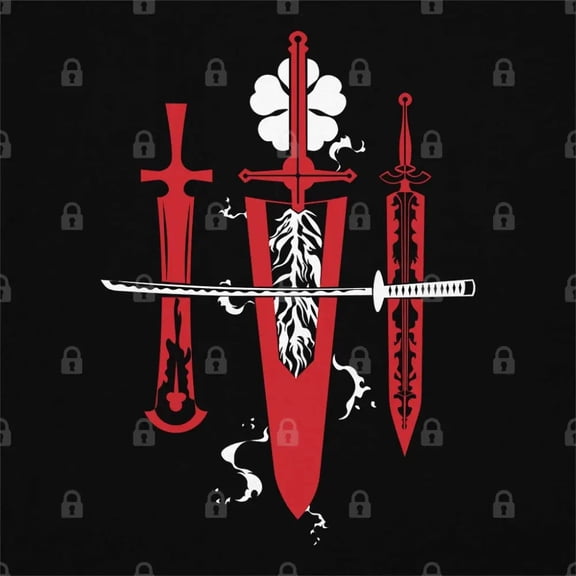 Asta Demon Swords Unisex T-Shirt Tee Sweatshirt Hoodie Tank Top