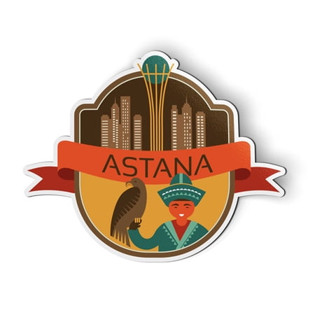 Astana Kazakhstan - 5" Magnet for Car Locker Refrigerator