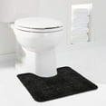 thumbnail image 1 of Astarin Bath Rugs Soft & Plush Black Microfiber Bath Rug, 20" x 24", Machine Washable, 1 of 5