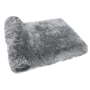 Astarin Bathroom Rugs Non Slip Washable, Microfiber Absorbent Bath Mat for Tub, Shaggy Soft Bath Rug for Floor, Bathtub and Shower, Thick Plush Quick Dry Throw Rug Dark Gray, 16 x 24