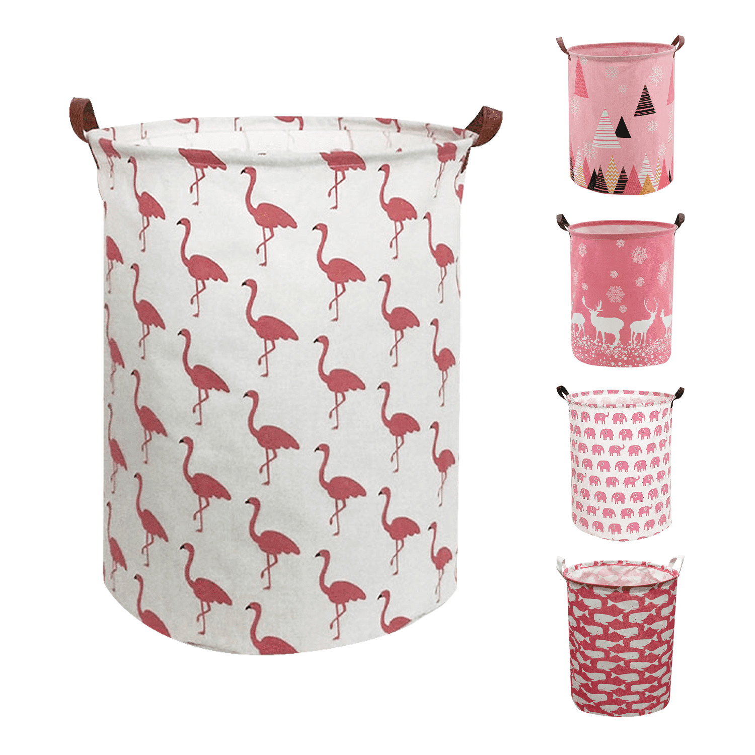 Astarin Collapsible Baby Laundry Baskets, Canvas Dirty Clothes Hamper