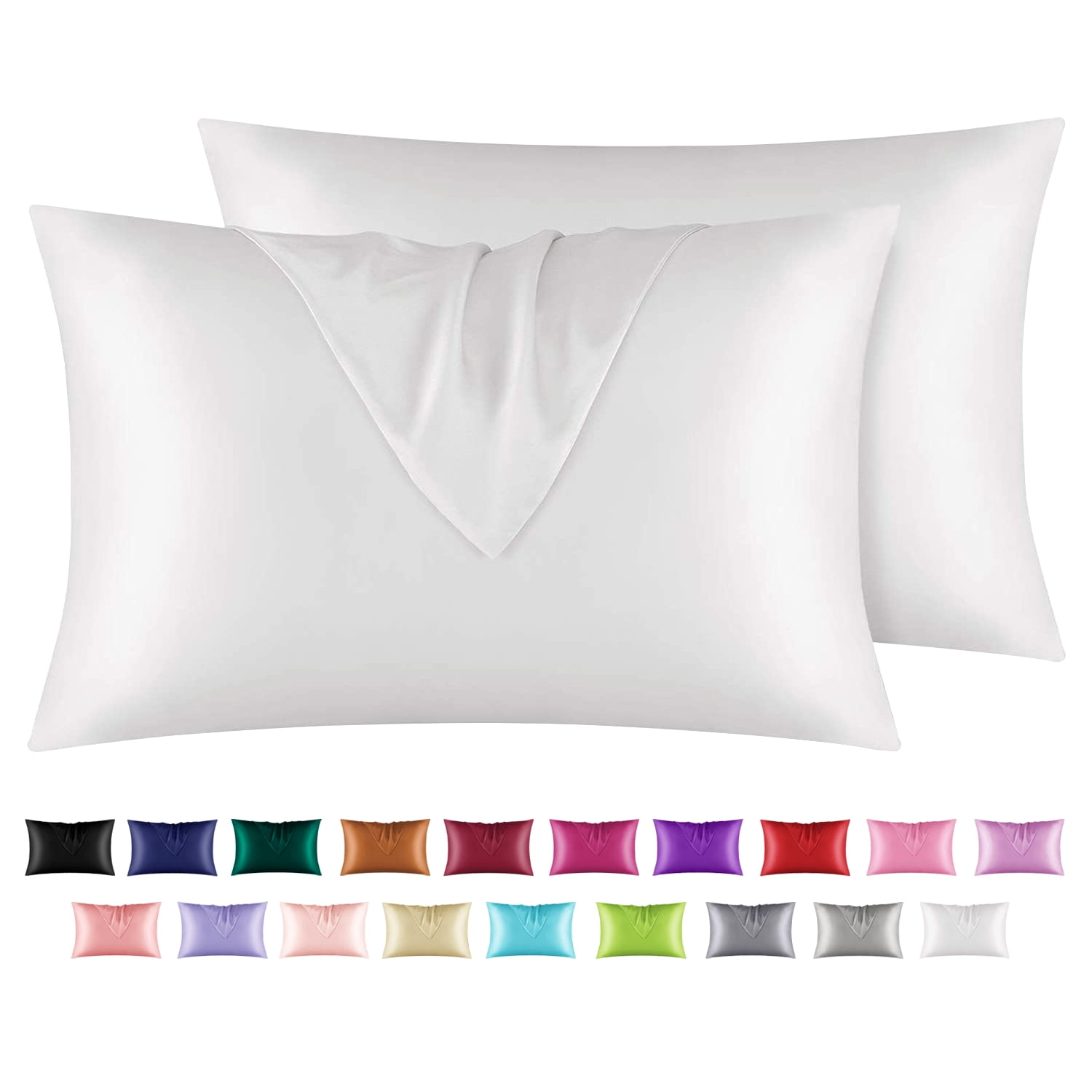 White satin cushion covers cheap