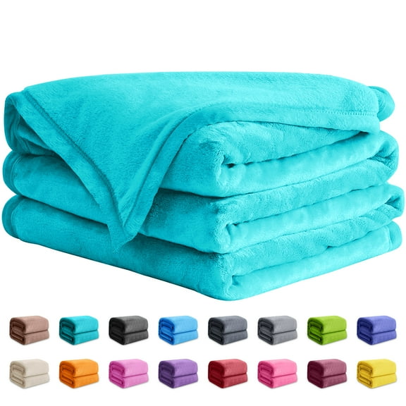 Astarin Throw Blanket, Twin Size Azure Blankets & Throws for Couch/Beds, Fuzzy and Cozy Blanket, 60x80 inches