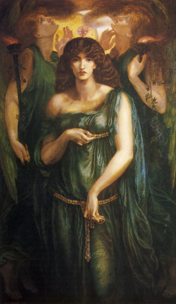Astarte Syriaca Rossetti 1908 Canvas Art - Dante Gabriel Rossetti (18 x 24)