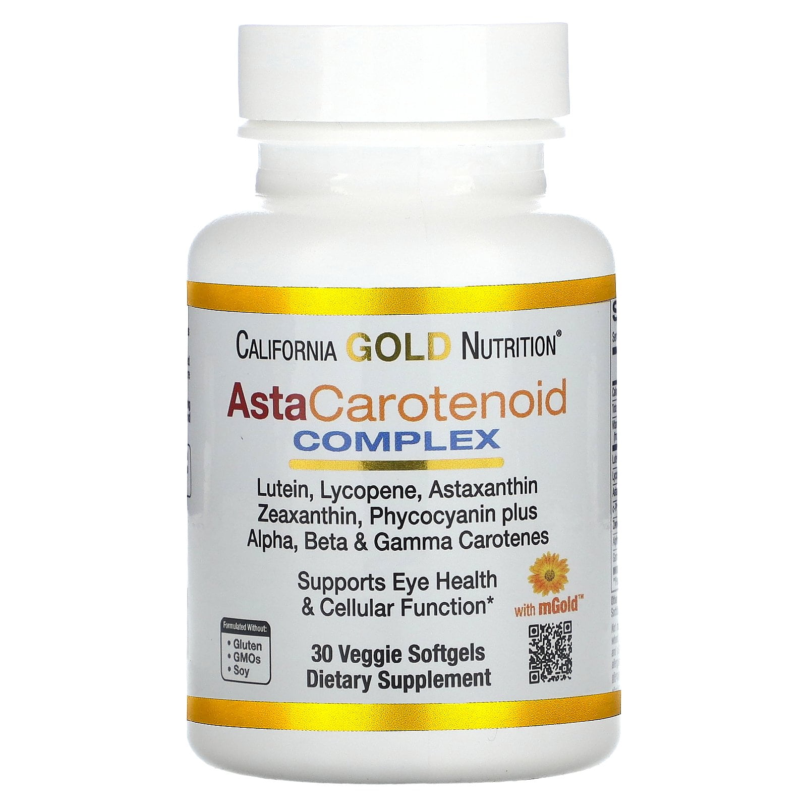Astaxanthin Carotenoid Complex, Lutein, Lycopene, Astaxanthin, 30
