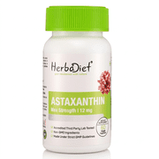 Astaxanthin Extract Dietary Supplement 60 Capsules 12 mg High Potency