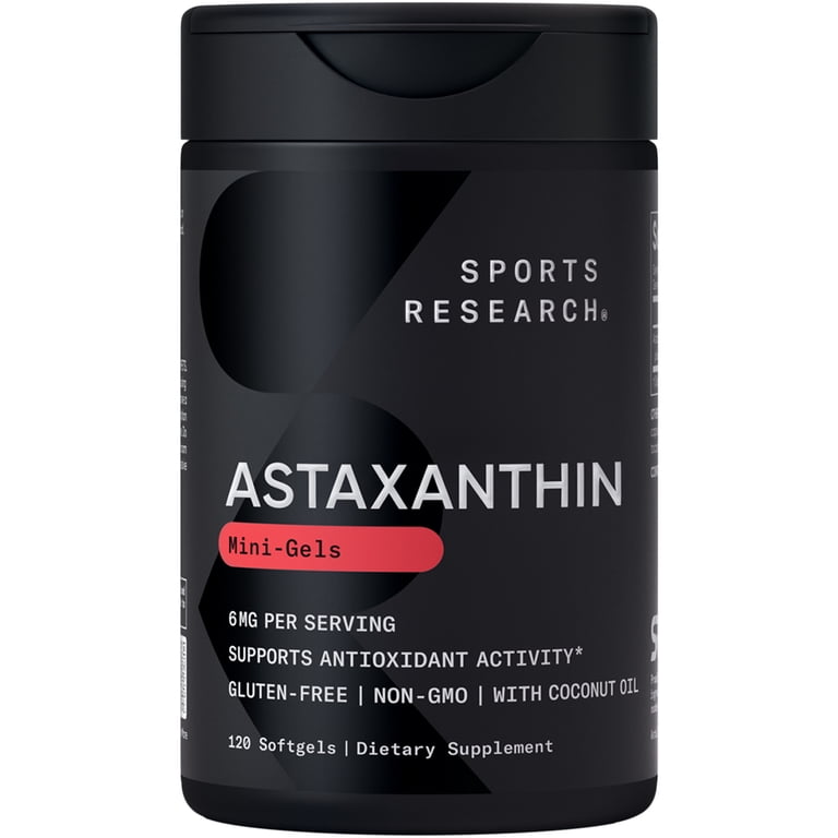 glutathione and astaxanthin supplement Sports Research® Astaxanthin Supplement from Algae