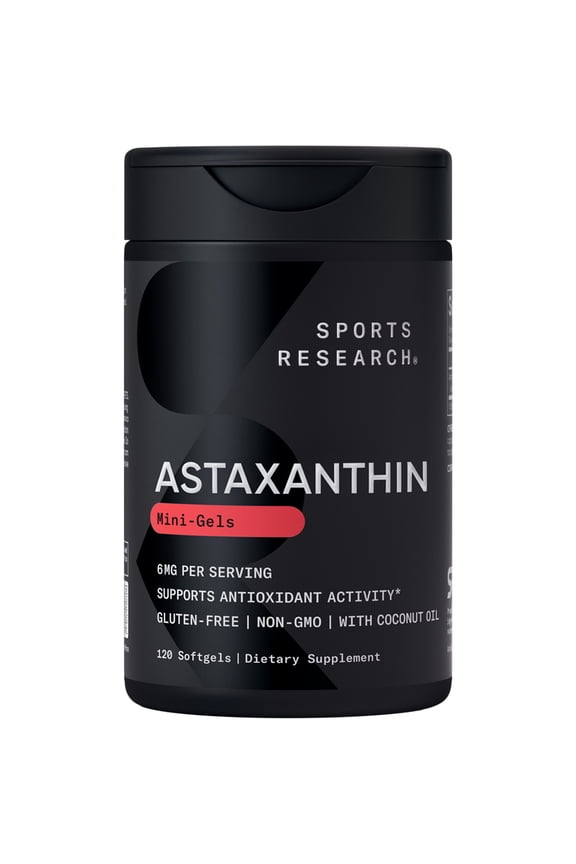Astaxanthin Supplement from Algae - For Antioxidant Activity, Skin & Eye Health (120 Softgels)