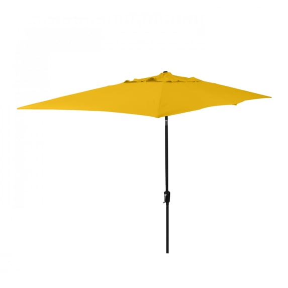 Astella 101" Yellow Solid Print Rectangle Market Patio Umbrella