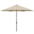 thumbnail image 1 of Astella 11 ft shade essentials market crank-open tilt patio umbrella in polyester beige, 1 of 10