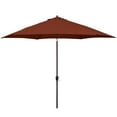 thumbnail image 1 of Astella 11 ft shade essentials market crank-open tilt patio umbrella in polyester brick, 1 of 10