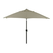 Astella 9-Foot Market Crank Tilt Polyester Patio Umbrella in Antique Beige
