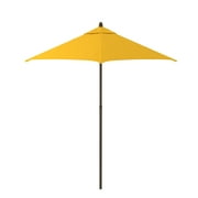 Astella 90" Yellow Solid Print Hexagon Market Patio Umbrella
