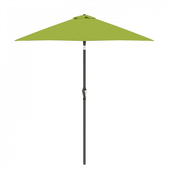 Astella 91" Lime Green Solid Print Hexagon Market Patio Umbrella