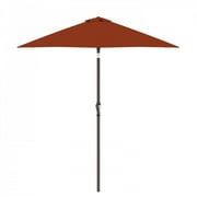 Astella 91" Tuscan Solid Print Hexagon Market Patio Umbrella