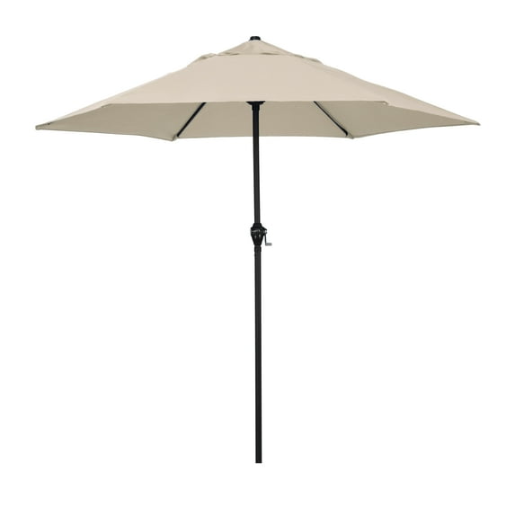 Astella 92.5" Antique Beige Hexagonal Market Patio Umbrella