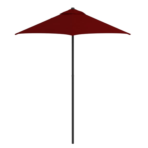 Astella 92.5" Brick Solid Print Hexagon Market Patio Umbrella