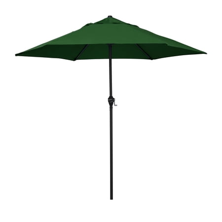 Astella 9' Steel Market Umbrella With Push Tilt in Polyester Hunter Green