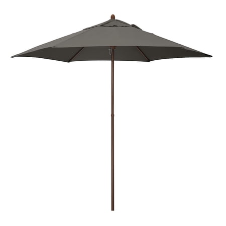 Astella 9\' Wood-Grain Market Patio Umbrella, Multiple Colors