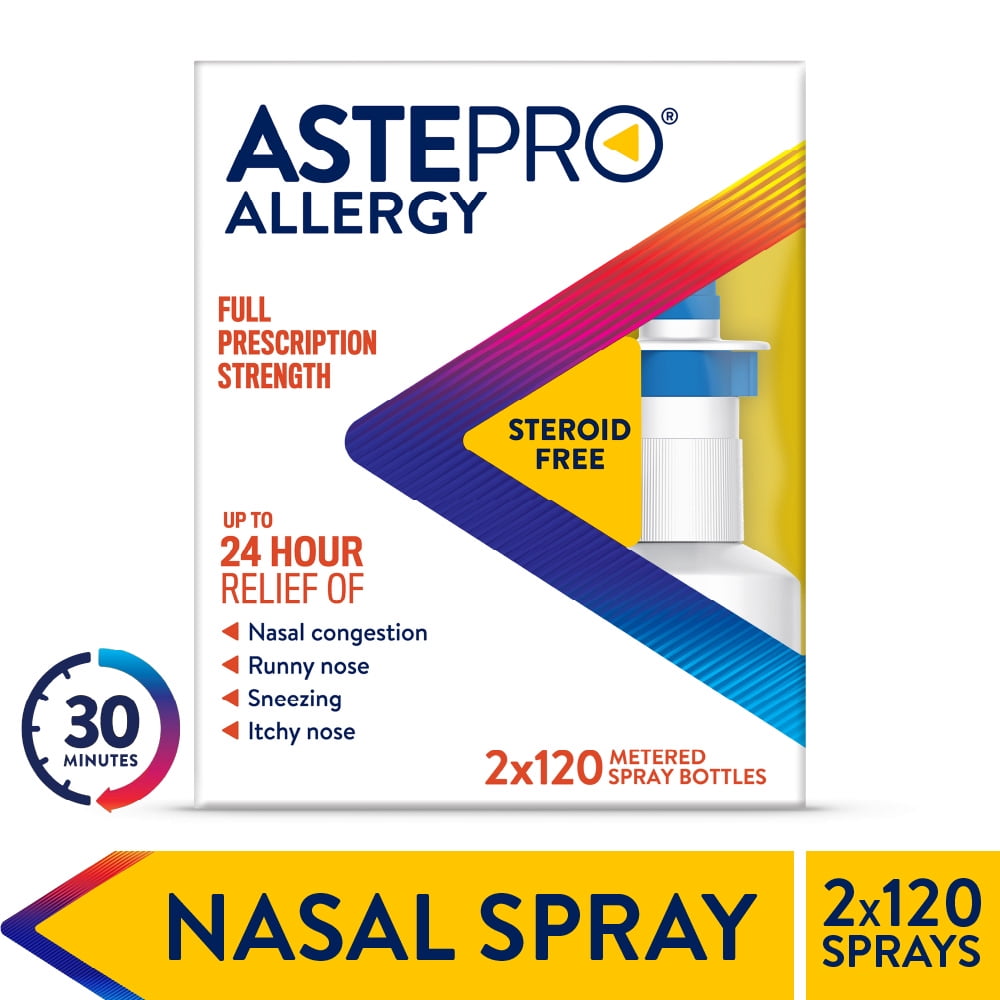 Astepro Allergy Medicine, Steroid Free Antihistamine Nasal Spray, 240 Metered Sprays