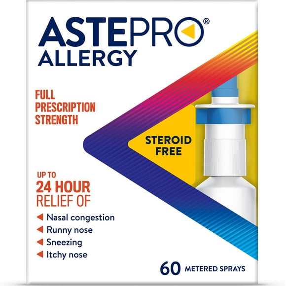 Astepro Allergy Medicine, Steroid Free Antihistamine Nasal Spray, 60 Metered Sprays