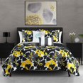 thumbnail image 1 of Aster 5 Piece Quilt Set Contemporary Floral Design Bedding, 1 of 6