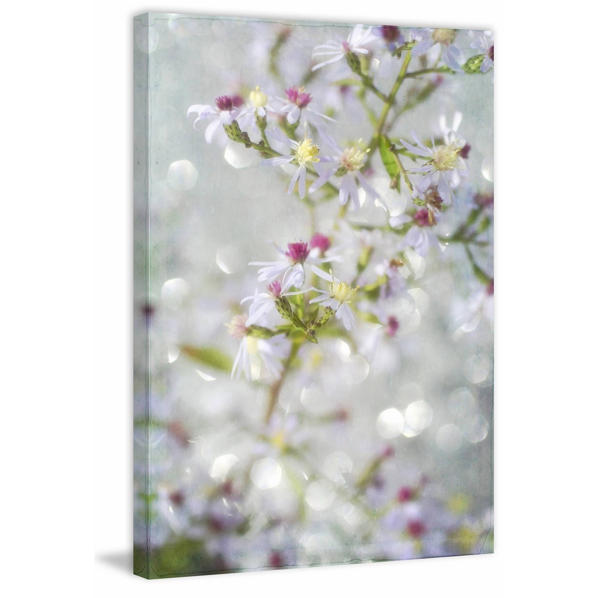 "Aster in the Wind" Painting Print on Wrapped Canvas