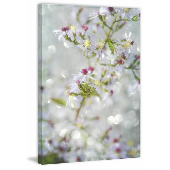 "Aster in the Wind" Painting Print on Wrapped Canvas