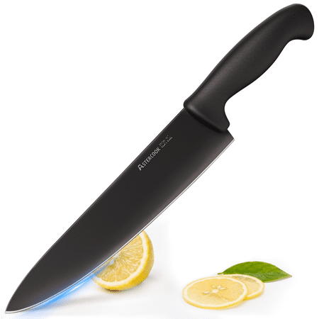 Astercook 10-Inch Pro Chef Knife, Premium German Stainless Steel Kitchen Knife, Ultra-Sharp Blade, Non-Slip & Ergonomic Handle, Dishwasher Safe