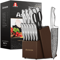 14-Piece Astercook Kitchen Knife Set with Block only .99: eDeal Info