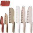 thumbnail image 1 of Astercook Knife Set, 7-Piece Kitchen Knives Set with Sharpener, High Carbon Stainless Steel Chef Knives with Anti-Rust Coating & 6 Blade Guards, Dishwasher Safe, 1 of 9