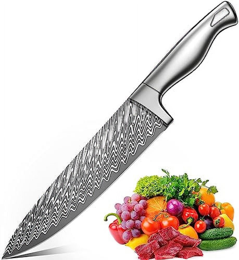 Astercook Chef Knife, Pro 8 Inch Kitchen Knife, German High Carbon  Stainless Steel, Usuba & Nakiri Knives, Ergonomic Knife Handle, Super Sharp  Chef's Knives 