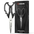 thumbnail image 1 of Astercook Halloween Kitchen Scissors, Gothic Skull Heavy Duty Shears for Cooking, Poultry, Herbs – Spooky Pumpkin Design, Dishwasher Safe, Perfect Gift for Halloween Party & Home Décor Black, 1 of 8