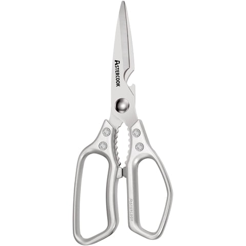 Astercook Kitchen Shears, All-Metal Stainless Steel Heavy Duty Scissors for Meat, Poultry & Vegetables, All-purpose Kitchen Scissors with Ergonomic Handle, Dishwasher Safe & Rust-Resistant
