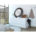 thumbnail image 1 of Asteria 6 Drawer Double Dresser, Metal Handles White, 1 of 9