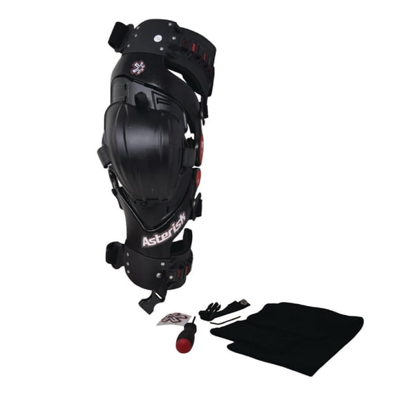 Asterisk Ultra Cell 4.1 - Advanced Knee Protector Brace (Left Only) for Motocross, Snowboarding, Wakeboarding, Off-Roading, Football, & More - Size Small