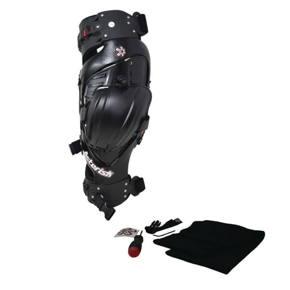 Asterisk Ultra Cell 4.1 - Advanced Knee Protector Brace (Right Only) for Motocross, Snowboarding, Wakeboarding, Off-Roading, Football, & More - Size Large