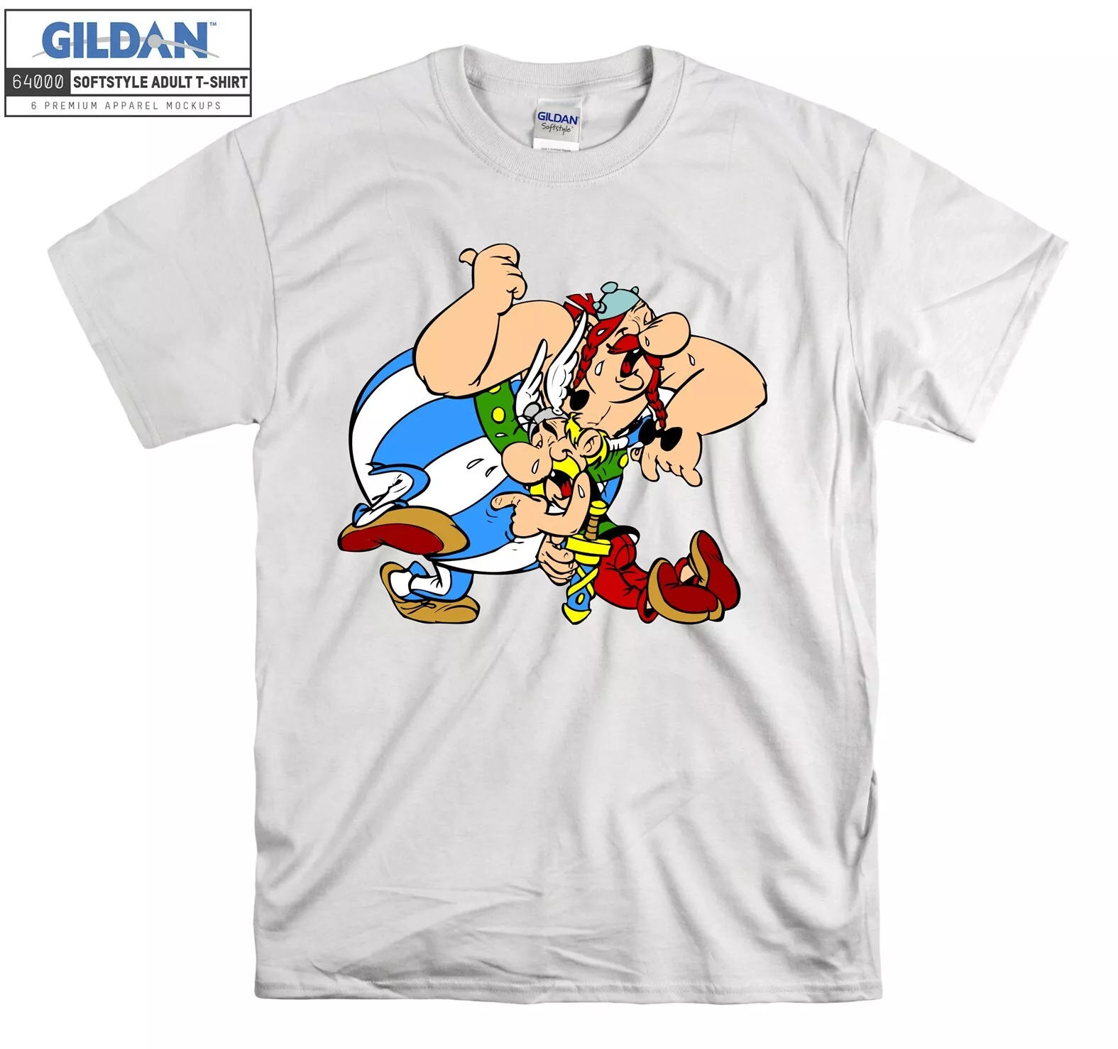 Asterix And Obelix T-shirt Happy And Cry Men Women Unisex Tshirt 4489