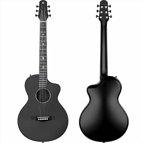 Asteroid Carbon Fiber 38-inch Folk Guitar,Acoustic Guitars/Travel Guitars,Integrated Casting With Carbon Fiber Composite Material, light and portable.$$Music