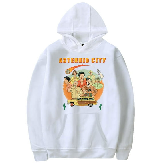 Asteroid City Flim Hoodie Sweatshirt Men Women Movie Merch Casual Long Sleeve Pullover Hooded