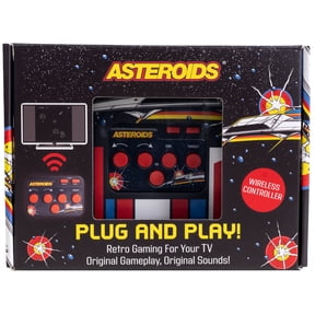 Asteroids Plug & Play Retro TV Game Console HDMI Arcade Gaming System with Wireless Controller, Classic Space Shooter Video Game, No WiFi Required, Portable Home Gaming Device for Kids & Adults