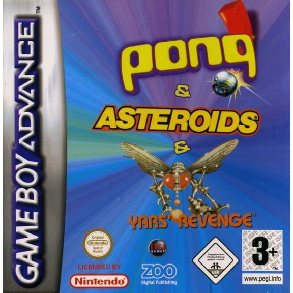 Pre-Owned Asteroids / Pong / Yars' Revenge - Nintendo Gameboy Advance GBA Used