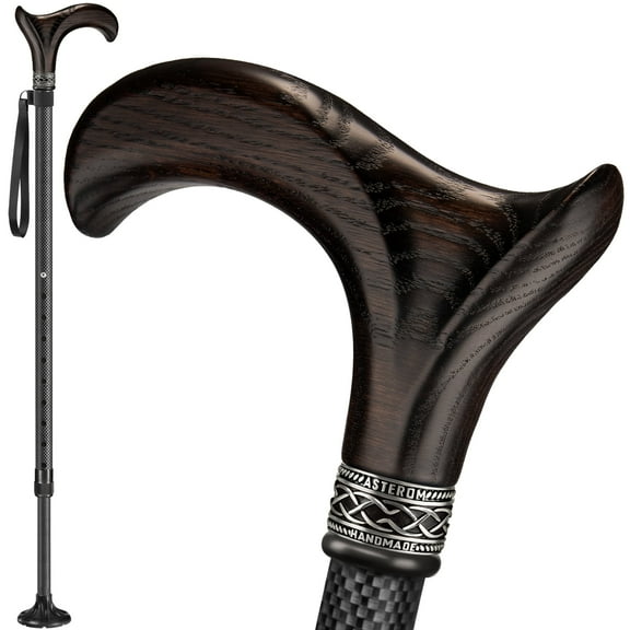 Asterom Carbon Fiber Walking Cane for Men & Women, Cool Walking Sticks for Seniors