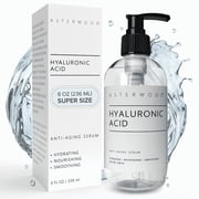 Asterwood Hyaluronic Acid Serum for Face - Plumping, Anti-Aging, Hydrating - Fragrance-Free - 4 Fl Oz